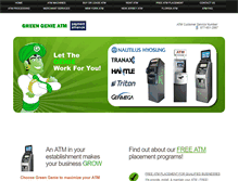 Tablet Screenshot of greengenieatm.com